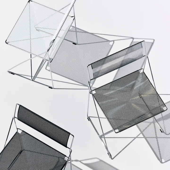 HAY - X-Line stoel, binnen, verchroomd