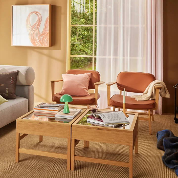 Hübsch Interior - Glitz bijzettafel, eiken