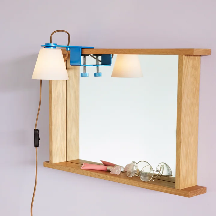 Hübsch Interior - Forma wandspiegel 60 x 40 cm, eiken lijst