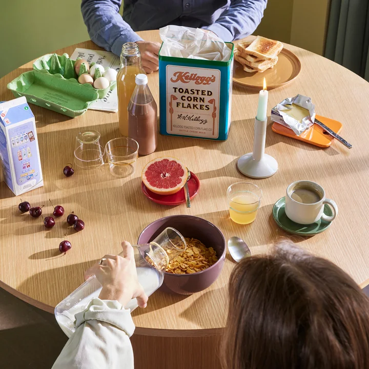 Hübsch Interior - Rechte eettafel, Ø 120 cm, eiken