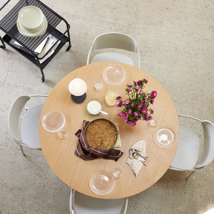 Hübsch Interior - Rechte eettafel, Ø 120 cm, eiken