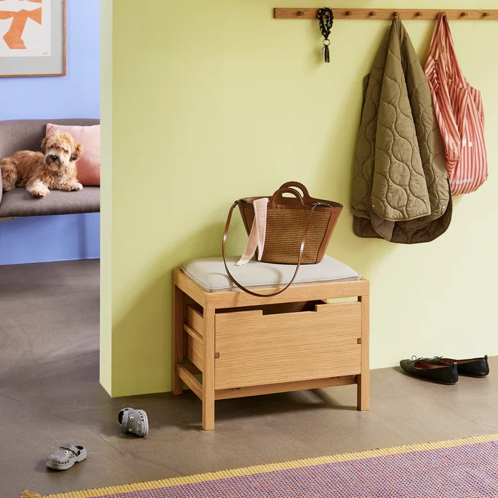 Hübsch Interior - Bifi bank, eik / zand