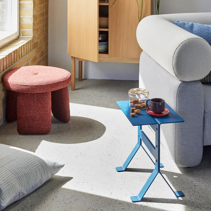 Hübsch Interior - Rocco poef, rood