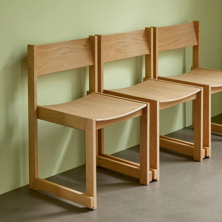 Hübsch Interior - Eetkamerstoel Forma, natuurlijk eiken