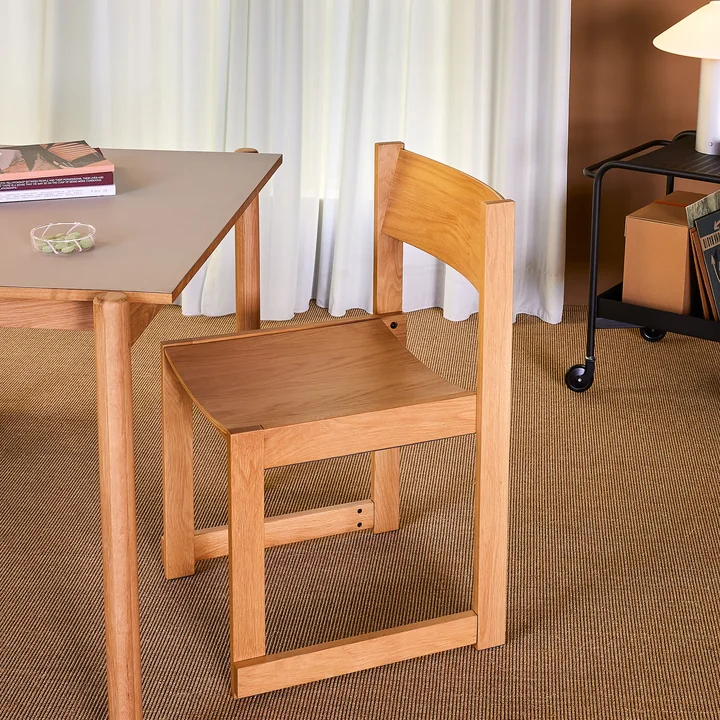 Hübsch Interior - Eetkamerstoel Forma, natuurlijk eiken