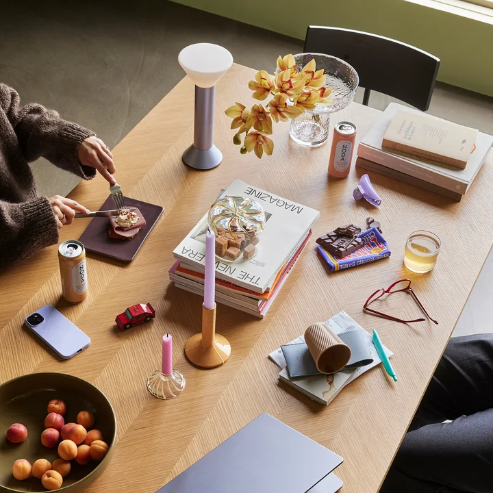 Hübsch Interior - Flitsbatterijverlichting, metallic paars