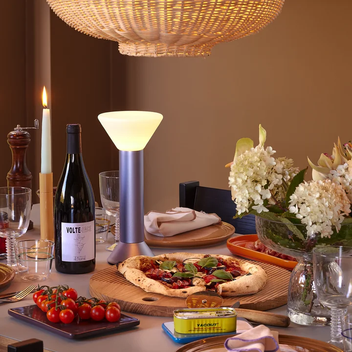 Hübsch Interior - Flitsbatterijverlichting, metallic paars