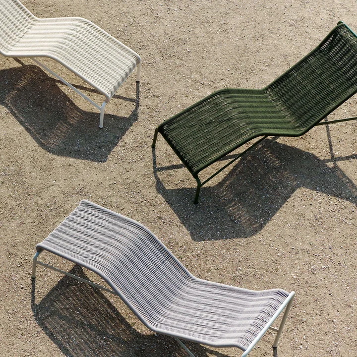 HAY Palissade Cord Chaise Longue - Ligstoel