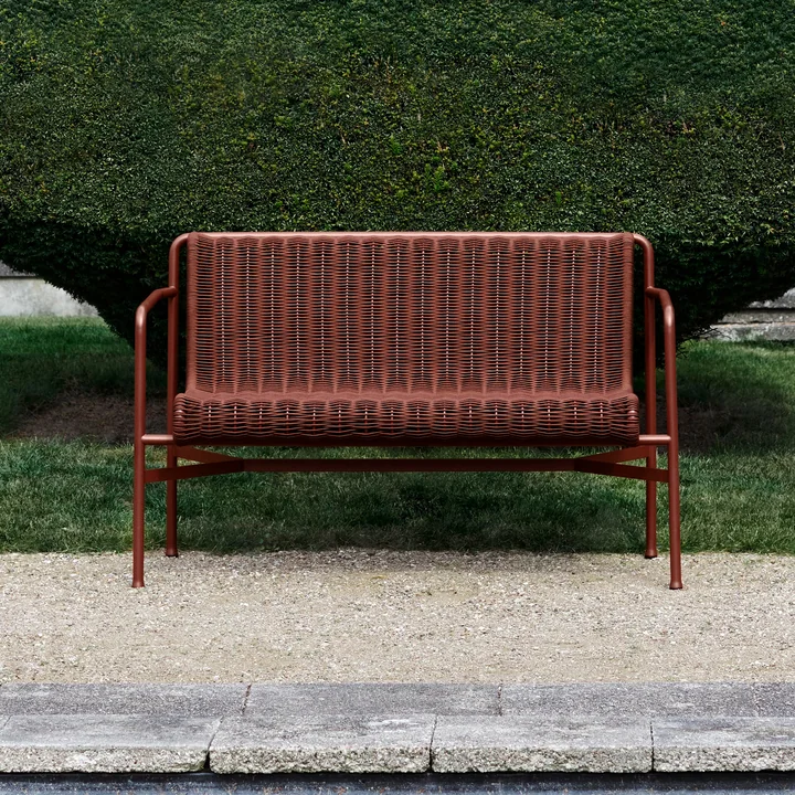 HAY Palissade Cord Dining Bench -, ijzerrood