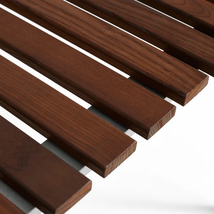 HAY - Traverse tafel, aluminium / geolied essenhout