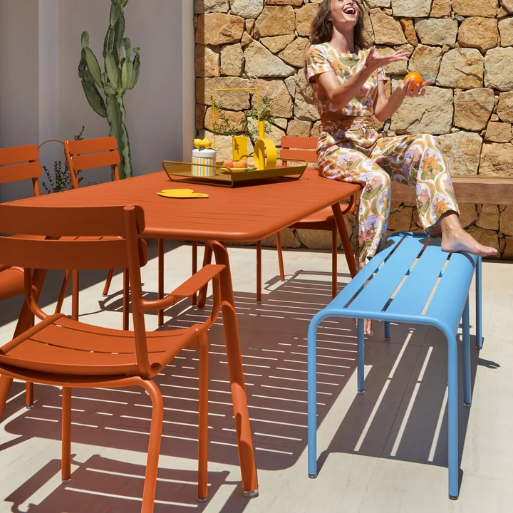 Fermob - Luxembourg Tafel, rechthoekig, 100 x 207 cm, candied orange