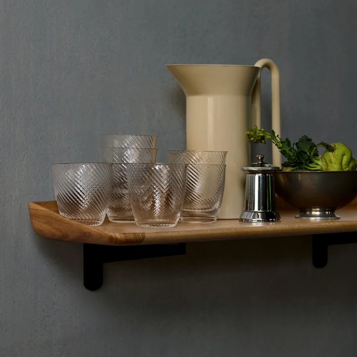 & Tradition Guild HM14 - Wandplank, 75 x 22,5 cm, zwart / eiken gelakt