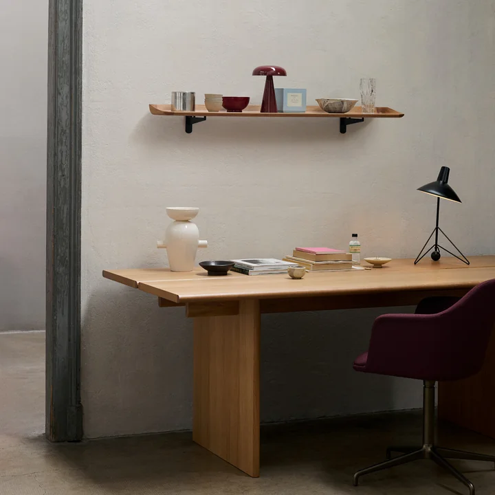 & Tradition - Guild HM15 wandplank, 120 x 25 cm, zwart / eiken gelakt