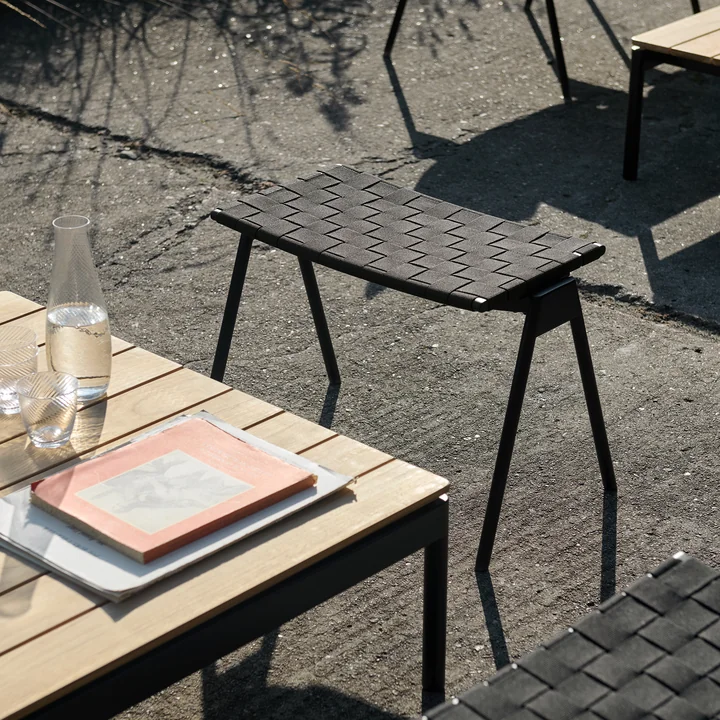 & Tradition Ville AV46 Outdoor - Voetenbankje, warm black