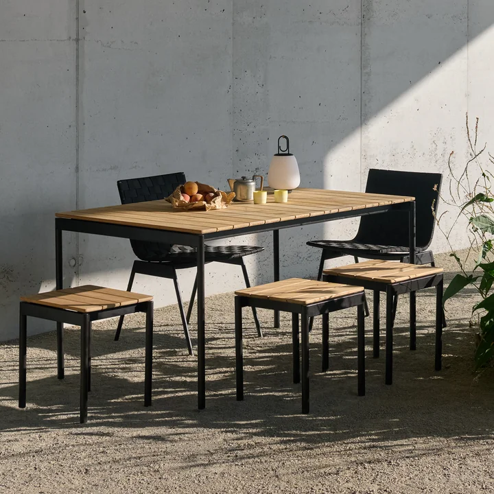 & Tradition Ville AV47 - Tuinkruk, teak / warm black