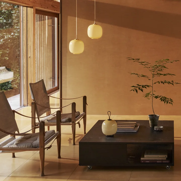 Louis Poulsen - VL45 Radiohus hanglamp, messing / glanzend lichtgeel