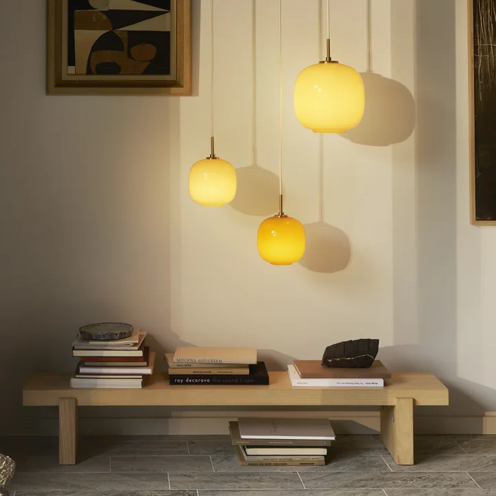 Louis Poulsen - VL45 Radiohus hanglamp, messing / glanzend lichtgeel