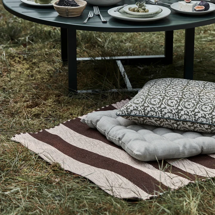 House Doctor - Alfo buitenkleed, 90 x 200 cm, bruin / naturel