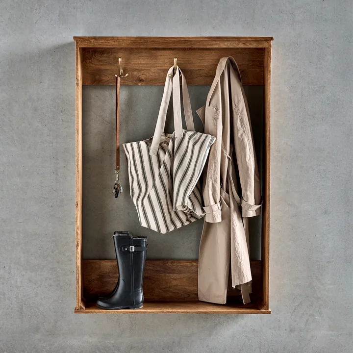 House Doctor - Balance wandkapstok, 100 x 141 cm, antiek bruin