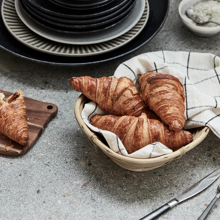 House Doctor - Kegelvormige opbergmand, L 20 x H 6 cm, rotan