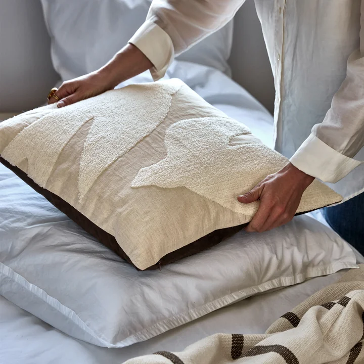 House Doctor - Fly kussenhoes, 50 x 50 cm, gebroken wit