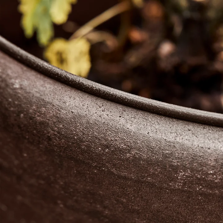 House Doctor - Trechter bloempot, bruin (set van 3)