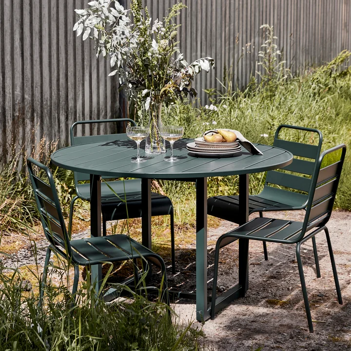 House Doctor Helo Outdoor - Tafel, Ø 120 x H 75 cm, groen