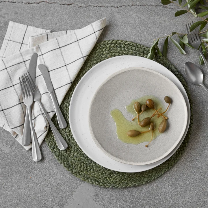 House Doctor - More lunchbord, Ø 23 cm, grijs