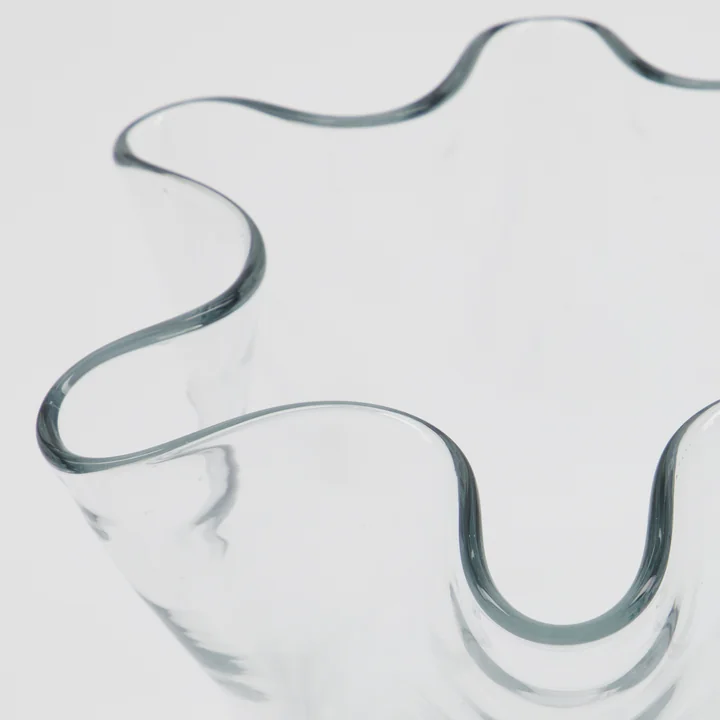 House Doctor - Plis vaas, h 17 cm, helder