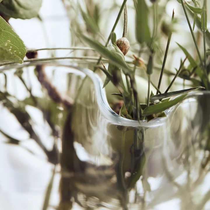 House Doctor - Plis vaas, h 17 cm, helder