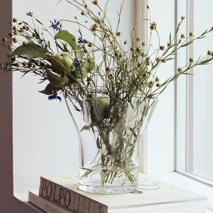 House Doctor - Plis vaas, h 17 cm, helder