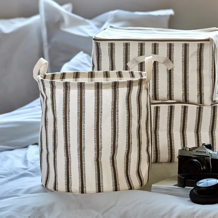 House Doctor - Vibes opbergmand, Ø 30 x H 30 cm, lichtbruin