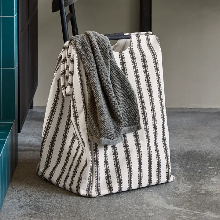 House Doctor - Vibes wasmand, L 40 x H 60 cm, lichtbruin