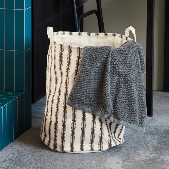 House Doctor - Vibes wasmand, Ø 40 x H 50 cm, lichtbruin