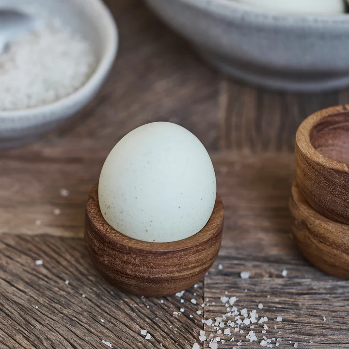 House Doctor - Eierdopje van hout, naturel acacia