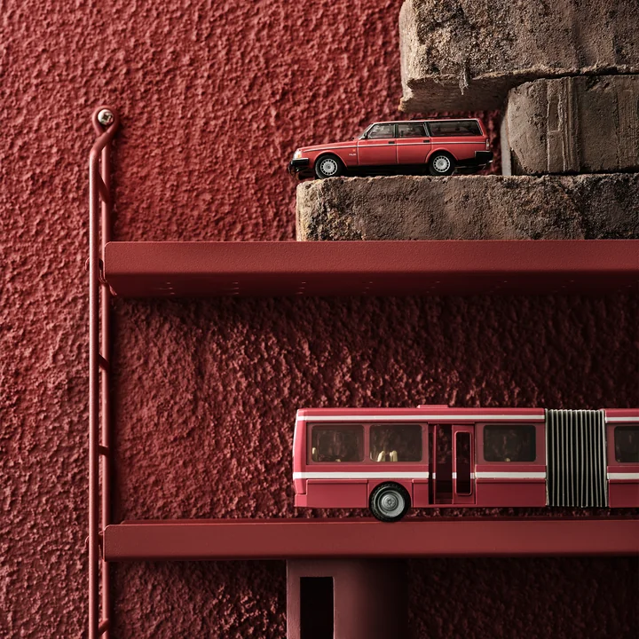 Pocket String - Metaal, bruinrood RAL 3013