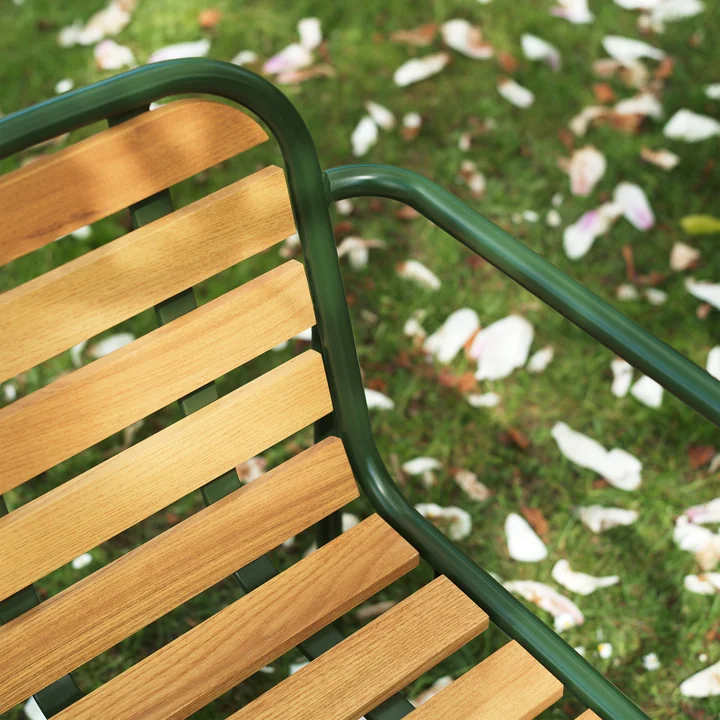 Normann Copenhagen Vig - Fauteuil, donkergroen / robinia