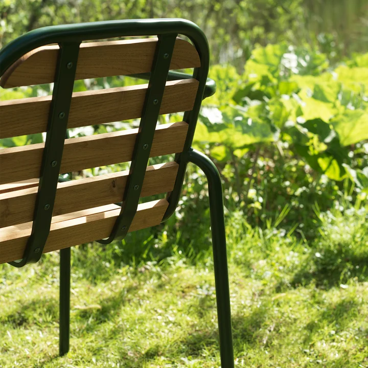 Normann Copenhagen Vig - Fauteuil, donkergroen / robinia