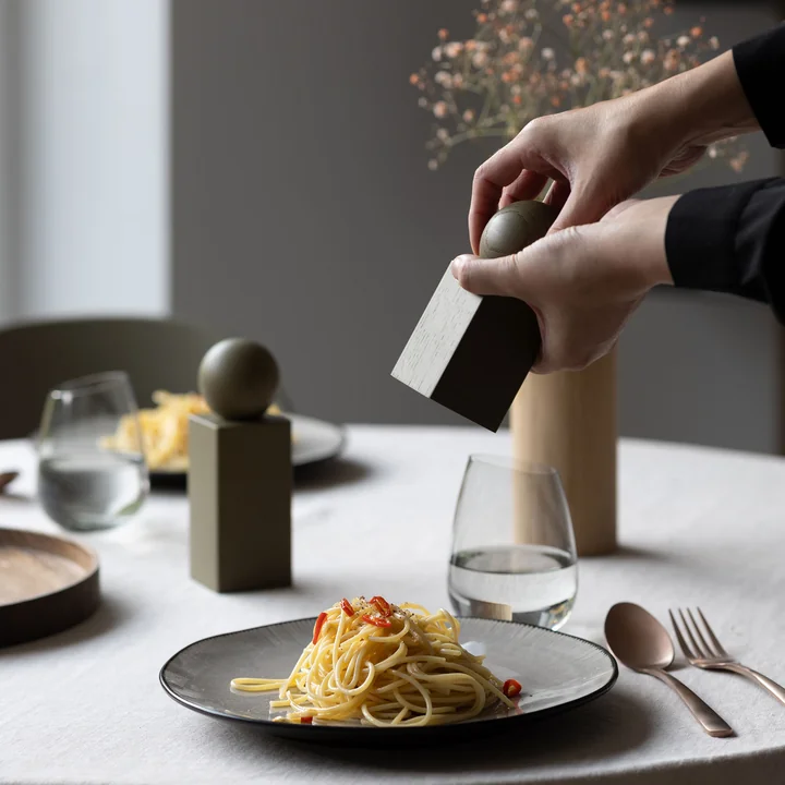 Twist zout- en peperset van applicata