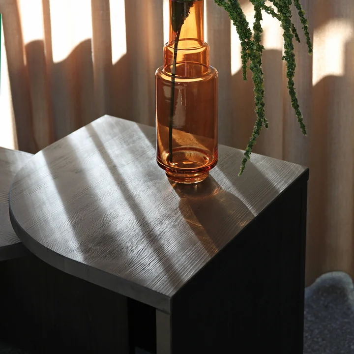 Combine Karup Bijzettafelset, grenen johannesbroodbruin (set van 2) van Design