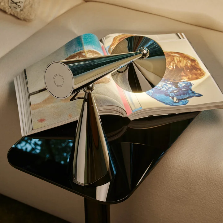 Tom Dixon - Pose Task LED tafellamp, zilver