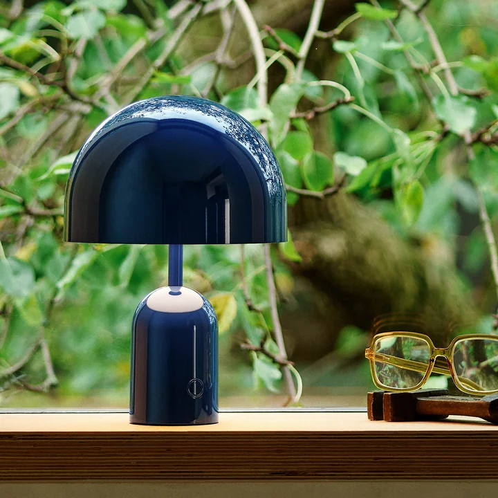 Tom Dixon - Bell LED tafellamp met oplaadbare batterij, indigo