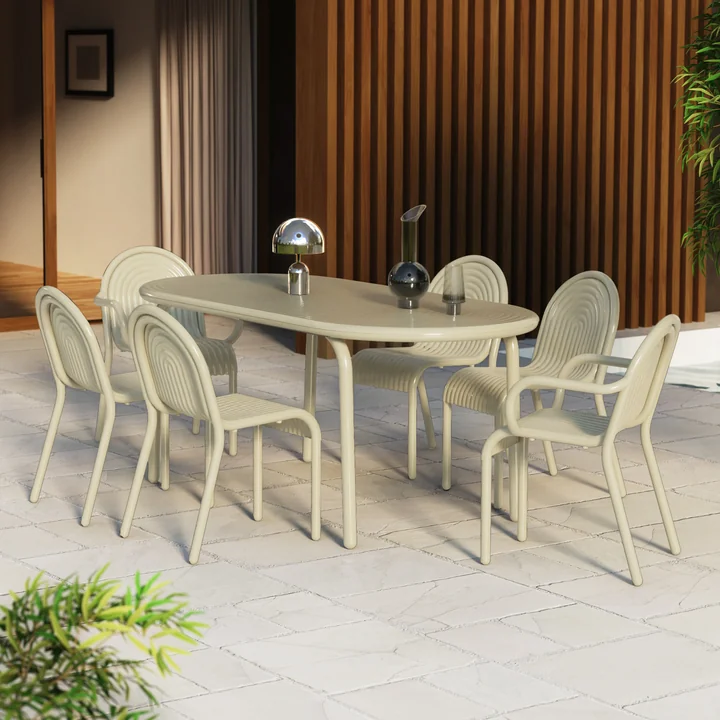 Tom Dixon - Groove Tuinmeubilair, putty