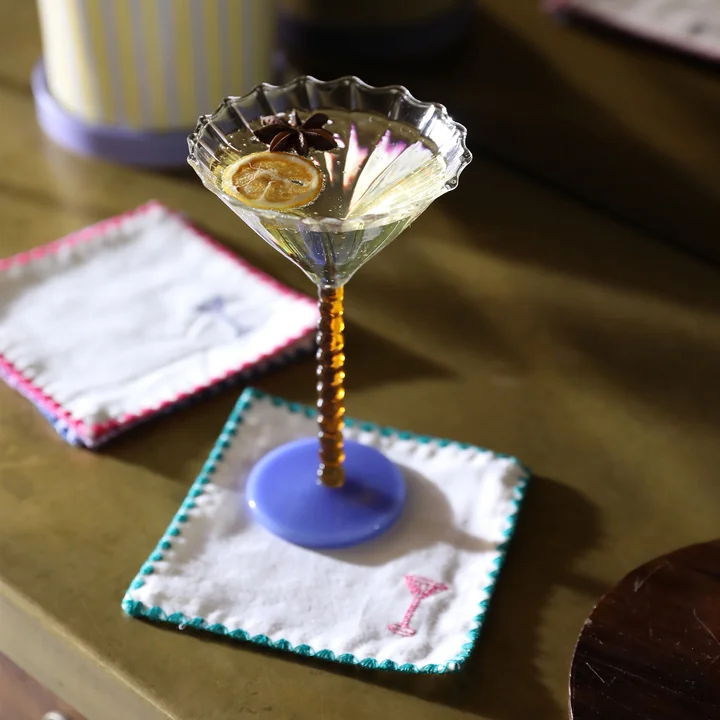 & klevering - Coupe Perle cocktailglas, karamel