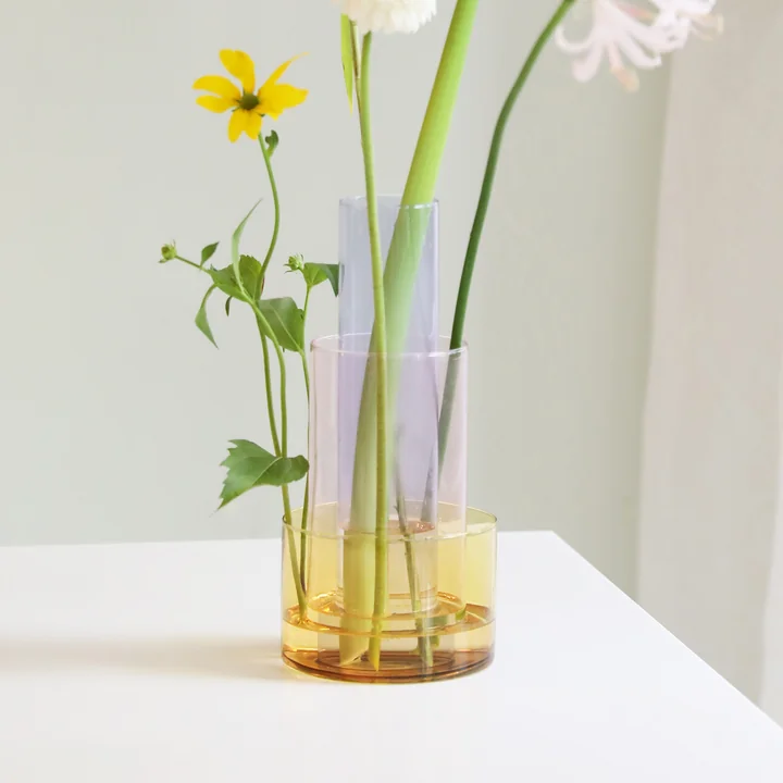 & klevering Amphi - Vaas groot, geel (set van 3)