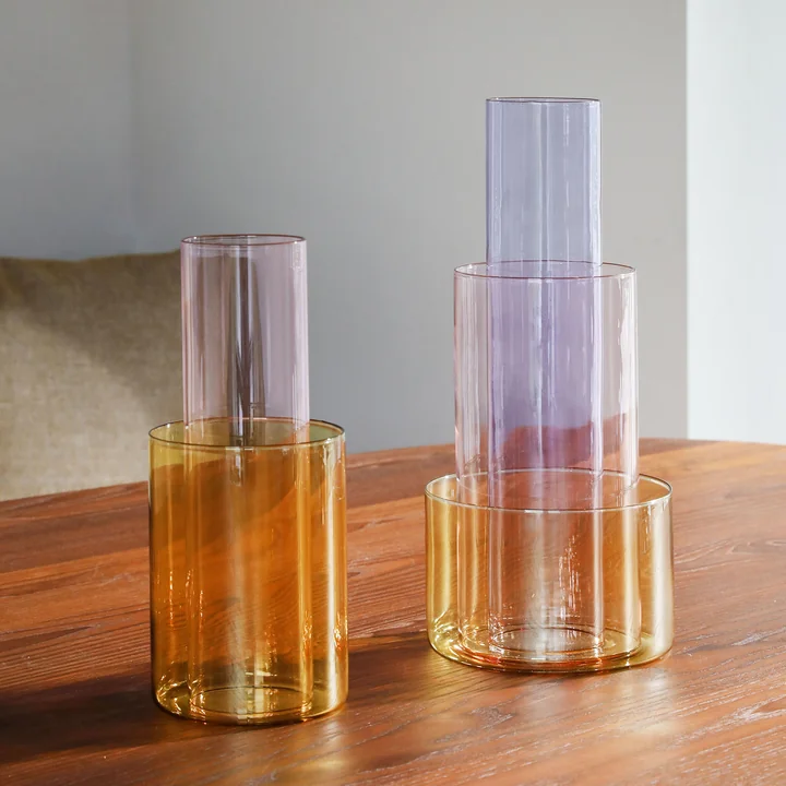 & klevering Amphi - Vaas klein en groot, geel