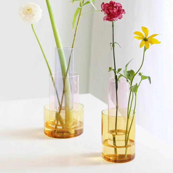 & klevering Amphi - Vaas klein en groot, geel