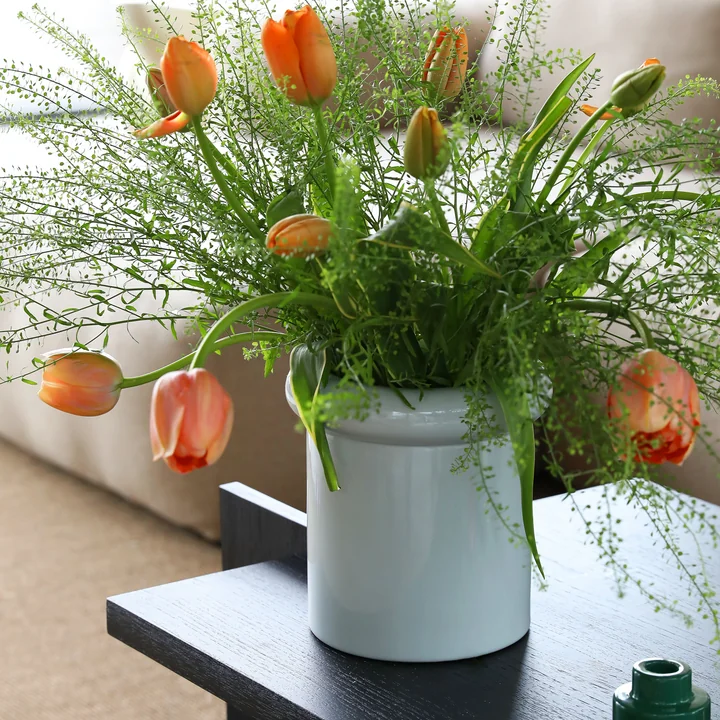 & klevering - Tulbandvaas 21,5 x Ø 20 cm, nevel