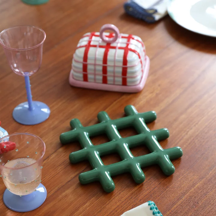 & klevering Plaid - Botervloot, roze