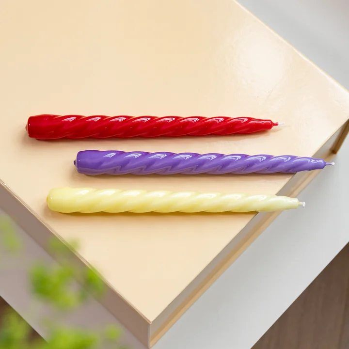 & klevering Bravo - Staafkaarsen, zonsondergang (set van 3)